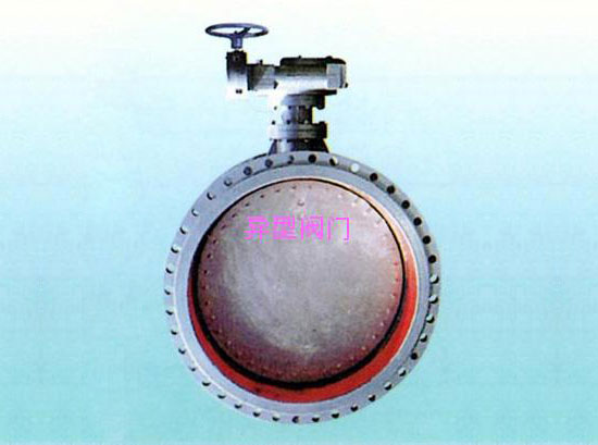 Worm-type flange butterfly valve
